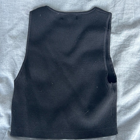 Bershka black rhinestone top - Picture 3 of 6